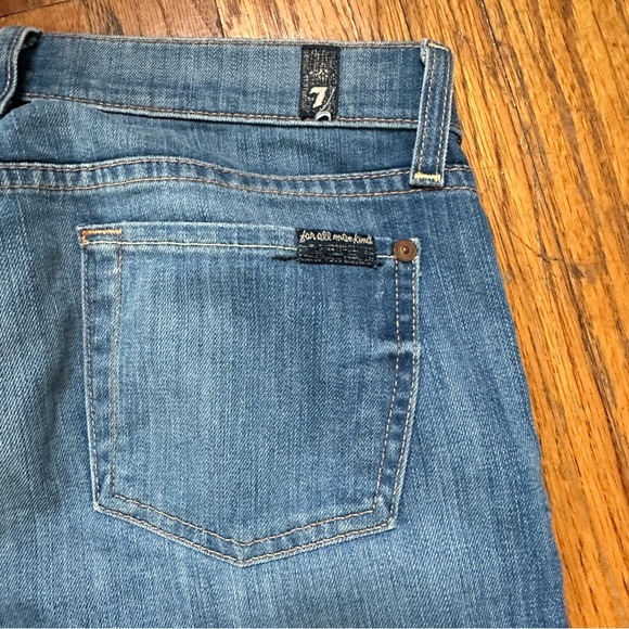 7 For All Mankind Skinny Crop and Roll Jeans - Picture 8 of 10
